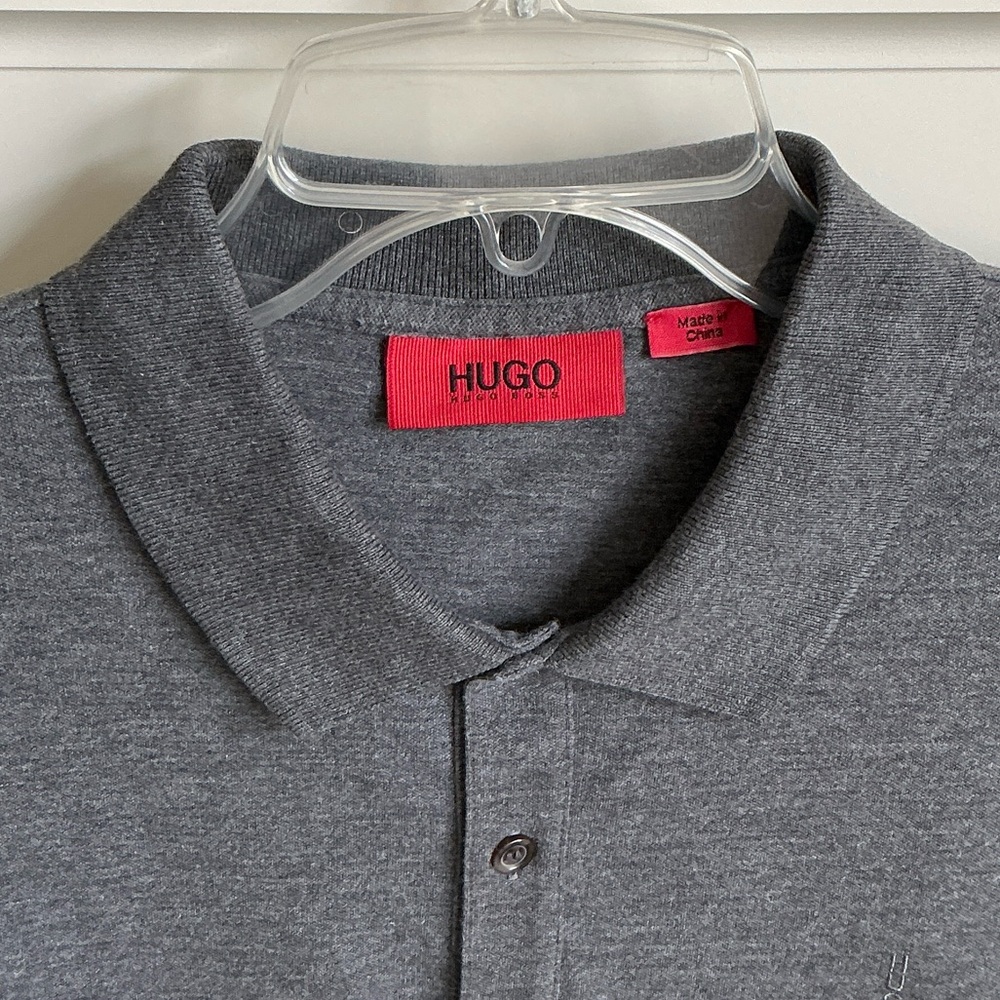 HUGO Charcoal Polo Shirt